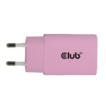 Club 3D Hálózati Adapter - CAC-3021 (2db/csomag, 30W USB-C, PD3.0, túltöltés védelem, kicsi méret, pink) - Image 3