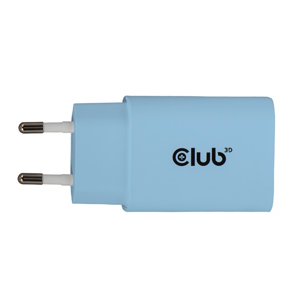 Club 3D Hálózati Adapter - CAC-3022 (2db/csomag, 30W USB-C, PD3.0, túltöltés védelem, kicsi méret, kék) - Image 3