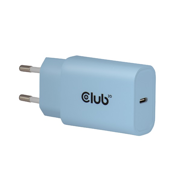 Club 3D Hálózati Adapter - CAC-3022 (2db/csomag, 30W USB-C, PD3.0, túltöltés védelem, kicsi méret, kék) - Image 2