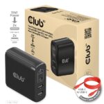 Club 3D Hálózati Adapter - CAC-1912EU (100W GaN, 2x USB-A, 2x USB-C, PD3.0, 4 csatlakozó) - Image 2