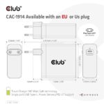 Club 3D Hálózati Töltő - CAC-1914EU (140W, GaN USB-C, PD 3.1) - Image 5