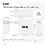 Club 3D Hálózati Adapter - CAC-1914EU (140W, GaN USB-C, PD 3.1) - Image 5