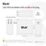 Club 3D Hálózati Töltő - CAC-1914EU (140W, GaN USB-C, PD 3.1) - Image 6