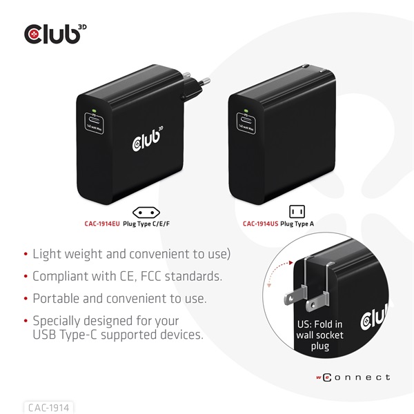 Club_3D_Halozati_Tolto_-_CAC-1914EU_USB-C_140W_GaN_technologia_PD_31-i465738.jpg Club 3D Hálózati Töltő - CAC-1914EU (140W, GaN USB-C, PD 3.1) - Image 8