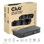 Club 3D KVM Switch - CSV-1382 (Dual HDMI, 4K60Hz, USB, PC KVM funkció, HDR, 3D támogatás) - Image 5