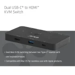 Club 3D KVM Switch - CSV-2512 (USB-C to 4xHDMI 4K60Hz, Alternate Mode, 5 Gbps, 100W) - Image 5