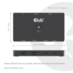 Club 3D KVM Switch - CSV-2512 (USB-C to 4xHDMI 4K60Hz, Alternate Mode, 5 Gbps, 100W) - Image 8
