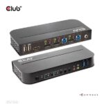 Club 3D KVM Switch - CSV-7210 (Dual DisplayPort, 4K60Hz, HDMI, KVM, IR távirányító)
