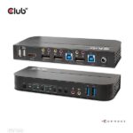 Club 3D KVM Switch - CSV-7210 (Dual DisplayPort, 4K60Hz, HDMI, KVM, IR távirányító) - Image 2