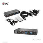 Club 3D KVM Switch - CSV-7210 (Dual DisplayPort, 4K60Hz, HDMI, KVM, IR távirányító) - Image 3
