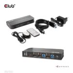Club 3D KVM Switch - CSV-7210 (Dual DisplayPort, 4K60Hz, HDMI, KVM, IR távirányító) - Image 4