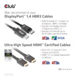 Club 3D KVM Switch - CSV-7210 (Dual DisplayPort, 4K60Hz, HDMI, KVM, IR távirányító) - Image 13