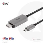 Club 3D Kábel - CAC-1587 (USB-C Gen 2 to HDMI, 4K120HZ 8K60HZ, HDR10+, DSC1.2, 3m, aktív) - Image 6