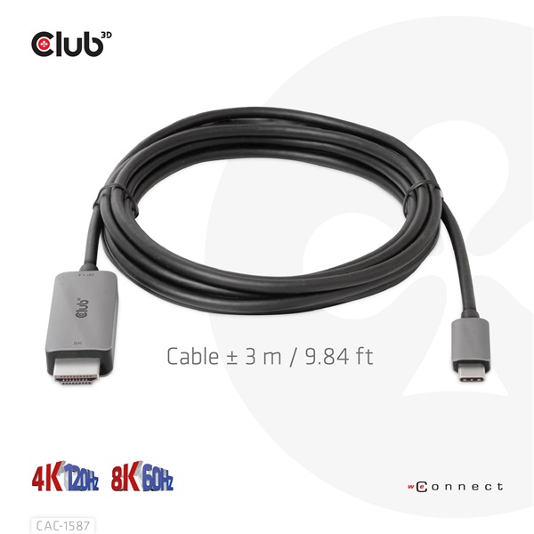 Club_3D_Kabel_-_CAC-1587_USB-C_Gen_2_to_HDMI_4K120HZ_8K60HZ_HDR10_DSC12_3m_aktiv-i455271.jpg Club 3D Kábel - CAC-1587 (USB-C Gen 2 to HDMI, 4K120HZ 8K60HZ, HDR10+, DSC1.2, 3m, aktív) - Image 7