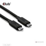 Club 3D Kábel - CAC-2501 (Thunderbolt 5 USB-C to USB-C, 240W, 80/120 Gbps, EPR, 8K240Hz, 1m) - Image 6