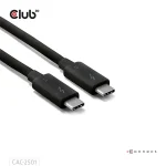 Club 3D Kábel - CAC-2501 (Thunderbolt 5 USB-C to USB-C, 240W, 80/120 Gbps, EPR, 8K240Hz, M/M, 1m) - Image 6