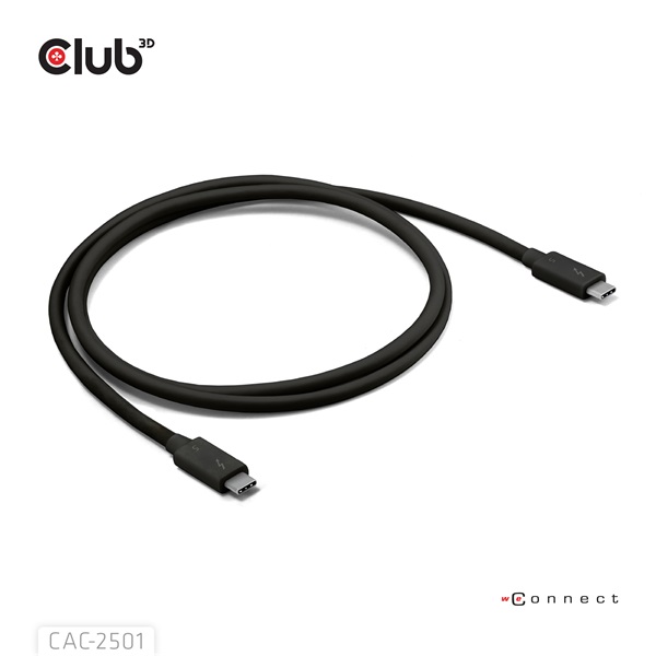 Club_3D_Kabel_-_CAC-2501_Thunderbolt_5_USB-C_to_USB-C_240W_80120_Gbps_EPR_8K240Hz_1m-i455686.jpg Club 3D Kábel - CAC-2501 (Thunderbolt 5 USB-C to USB-C, 240W, 80/120 Gbps, EPR, 8K240Hz, 1m) - Image 7