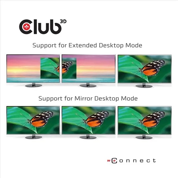 Club 3D MST Hub - CSV-1550 (3.2 USB-C Gen 1 to 3x Displayport, Alternate Mode, 4K60Hz, HDR) - Image 5