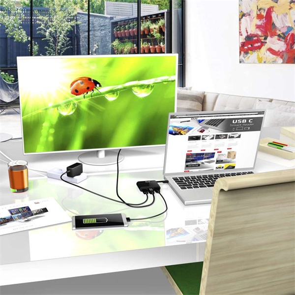 Club 3D Notebook Dokkoló - CSV-1532 (60W, 3.0 USB-C to D-Sub, VGA, 3.0 USB-A, (for Data) 3.0 USB-C) - Image 8