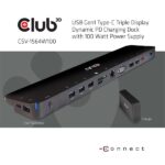 Club 3D Notebook Dokkoló - CSV-1564W100 (100W, 3.2 USB-C to 3xUSB-A 3.2, 5x USB-A,HDMI, PD, VGA, RJ45, SD, Micro SD, 3,5 - Image 2
