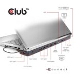 Club 3D Notebook Dokkoló - CSV-1564W65 (65W, 3.2 USB-C to 2xUSB-C, 5x USB-A,HDMI, PD, VGA, RJ45, SD, Micro SD, 3,5 Jack) - Image 6