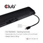 Club 3D Notebook Dokkoló - CSV-1564W65 (65W, 3.2 USB-C to 2xUSB-C, 5x USB-A,HDMI, PD, VGA, RJ45, SD, Micro SD, 3,5 Jack) - Image 9