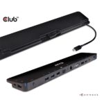 Club 3D Notebook Dokkoló - CSV-1565 (100W, USB-C to 5xUSB-A Gen 1, 2x USB-A 2.0, HDMI, DP,VGA, RJ45, Micro SD, 3,5 Jack)