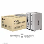 Club 3D Notebook Dokkoló - CSV-1568 (120W, Gen 2 USB-C to 4x USB-A, USB-C Gen 2, 2xHDMI, DP, VGA, RJ45, DC) - Image 7