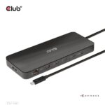 Club 3D Notebook Dokkoló - CSV-1581 (140W, Thunderbolt 4 to 3xThunderbolt 4, 3xUSB-A, SD, TF, RJ45, 3,5 Jack, DC) - Image 2