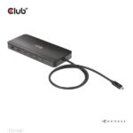 Club 3D Notebook Dokkoló - CSV-1581 (140W, Thunderbolt 4 to 3xThunderbolt 4, 3xUSB-A, SD, TF, RJ45, 3,5 Jack, DC) - Image 4