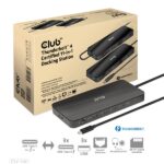 Club 3D Notebook Dokkoló - CSV-1581 (140W, Thunderbolt 4 to 3xThunderbolt 4, 3xUSB-A, SD, TF, RJ45, 3,5 Jack, DC) - Image 7