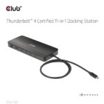 Club 3D Notebook Dokkoló - CSV-1581 (140W, Thunderbolt 4 to 3xThunderbolt 4, 3xUSB-A, SD, TF, RJ45, 3,5 Jack, DC) - Image 14