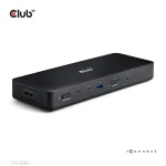 Club 3D Notebook Dokkoló - CSV-1583 (140W, 2xThunderbolt 4, 3xDP, 2xHDMI, USB-C, 3xUSB-A, SD, TF, RJ45, 3,5 Jack, DC) - Image 4