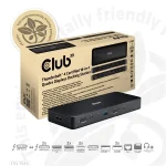 Club 3D Notebook Dokkoló - CSV-1583 (140W, 2xThunderbolt 4, 3xDP, 2xHDMI, USB-C, 3xUSB-A, SD, TF, RJ45, 3,5 Jack, DC) - Image 8