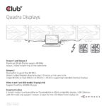 Club 3D Notebook Dokkoló - CSV-1583 (140W, 2xThunderbolt 4, 3xDP, 2xHDMI, USB-C, 3xUSB-A, SD, TF, RJ45, 3,5 Jack, DC) - Image 9