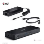 Club 3D Notebook Dokkoló - CSV-1583 (140W, 2xThunderbolt 4, 3xDP, 2xHDMI, USB-C, 3xUSB-A, SD, TF, RJ45, 3,5 Jack, DC) - Image 11
