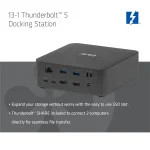 Club 3D Notebook Dokkoló - CSV-2562 (180W,Thunderbolt 5 to 2xHDMI, 2xUSB-C, 10Gbps, 2xUSB-A 5Gbps, 1x 10Gbps, 2.5G, M.2) - Image 11