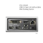 Club 3D Notebook Dokkoló - CSV-3104D (4K UHD, 3.0 USB-A to HDMI, DVI-I, 4xUSB-A, RJ45, 3.5 Jack Audio + Mic) - Image 9