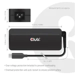Club 3D Notebook Töltő - CAC-1932 (140W GaN, PD3.1, USB-C) - Image 3