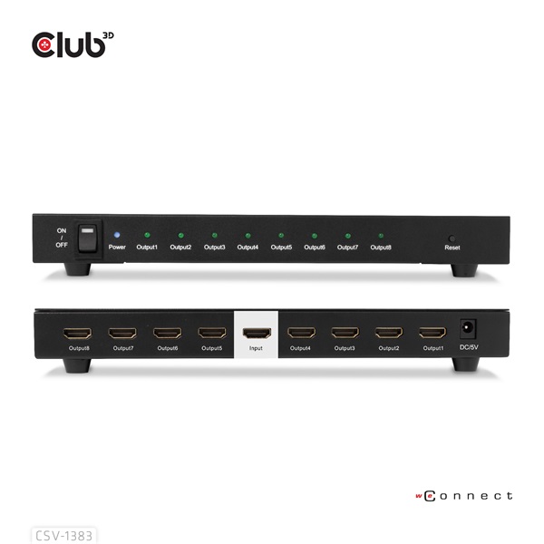 Club_3D_Splitter_-_CSV-1383_1_to_8_HDMI_4K60Hz_HDR_Full_3D_6Gbps_12-bit_Deep_Color-i464753.jpg Club 3D Splitter - CSV-1383 (1 to 8 HDMI, 4K60Hz, HDR, Full 3D, 6Gbps, 12-bit Deep Color) - Image 1