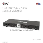 Club 3D Splitter - CSV-1383 (1 to 8 HDMI, 4K60Hz, HDR, Full 3D, 6Gbps, 12-bit Deep Color) - Image 14
