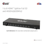 Club 3D Splitter - CSV-1383 (1 to 8 HDMI, 4K60Hz, HDR, Full 3D, 6Gbps, 12-bit Deep Color) - Image 15
