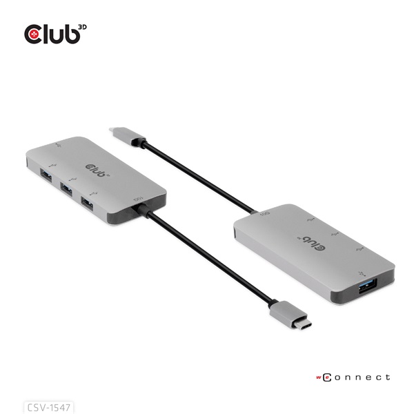 Club_3D_USB_Hub_-_CSV-1547_USB-C_Gen_2_to_4xUSB-A_10_Gbps-i452256.jpg Club 3D USB Hub - CSV-1547 (USB-C Gen 2 to 4xUSB-A 10 Gbps) - Image 1