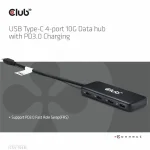 Club 3D USB Hub - CSV-1548 (USB-C Gen 2 to 4xUSB-C PD 3.0, 10 Gbps) - Image 3