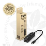 Club 3D USB Hub - CSV-1549 (3.2 USB-C Gen 1 to 3xUSB-A, RJ45,1Gbps) - Image 8