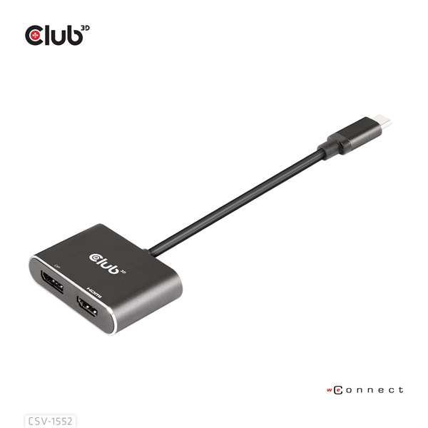 Club 3D USB Hub - CSV-1552 (3.2 USB-C Gen 1 to DisplayPort, HDMI, 4k60Hz) - Image 9