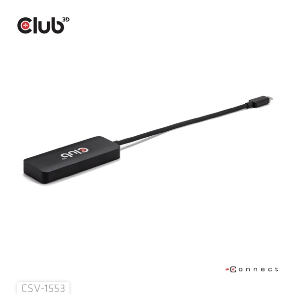 Club 3D USB Hub - CSV-1553 (3.2 USB-C with DP Alt-Mode to 3xDisplayPort, 4k60Hz) - Image 6