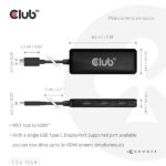 Club 3D USB Hub - CSV-1554 (3.2 USB-C to 3xHDMI, 4k60Hz) - Image 3