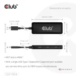 Club 3D MST Hub - CSV-1554 (3.2 USB-C to 3x HDMI, 4k60Hz) - Image 3