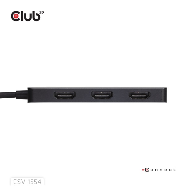 Club 3D USB Hub - CSV-1554 (3.2 USB-C to 3xHDMI, 4k60Hz) - Image 5